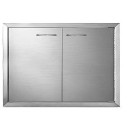 Mophorn BBQ Access Door 33 x22 Inch Stainless Steel BBQ Double Door Outdoor Kitchen Island Doors ...