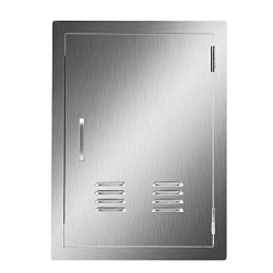 CO-Z Stainless Steel Access Door, 304 Brushed SS Single BBQ Doors with Vents for Outdoor Kitchen ...