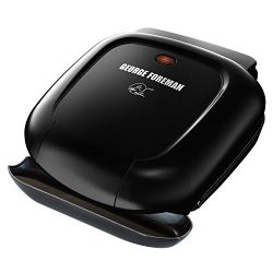 George Foreman GR0040B 2-Serving Classic Plate Grill, Black