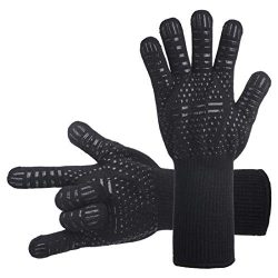 DsFiyeng BBQ Gloves Grill Gloves Oven Gloves 932°F for Cooking, Grilling, Baking- Grill & Ki ...