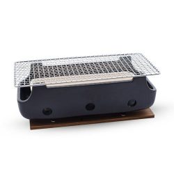 BLACK RECTANGULAR CHARCOAL KONRO GRILL