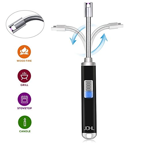 JCHL Electric Arc Lighter Plasma Beam Lighter USB Rechargeable Electronic Lighter Long 360° Flex ...