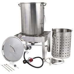 Backyard Pro All-in-One Kit All Stainless Steel 30Qt. Turkey Fryer Kit/Steamer Kit – 55,00 ...