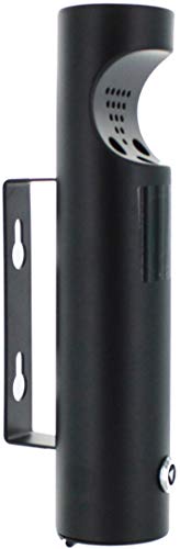 ELITRA Outdoor Cigarette Butt Receptacle Wall Mounted, Black