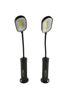 Grillite Black Magnetic Weather Resistant BBQ Grill Light 2 Pack – Includes 6 AAA Batterie ...