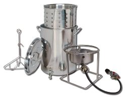 King Kooker  SS1267SBSP  Stainless Steel Cooker, Pot and Basket System