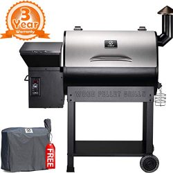 Z GRILLS 2018 New Model ZPG-7002E Wood Pellet Smoker, 8 in 1-Grill with Electric Digital Control ...