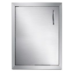 Happybuy Left Hinged Single Access Door 18 x 24 Inch Vertical Island Door Stainless Steel Access ...