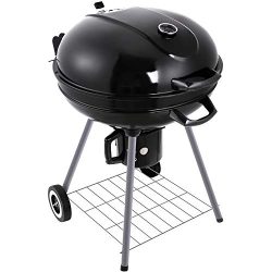 Portable Charcoal Grill 22 Inch BBQ Charcoal Barbeque Grill Outdoor Grills Smoker Heat Control R ...