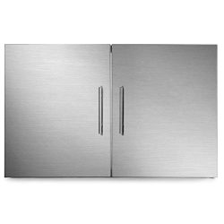 Mophorn Outdoor Kitchen Access Door 30″x 23″ Double Wall Construction Stainless Stee ...