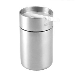 WOFO Ashtray, Stainless Steel Car Ashtrays, Cigarette Ashtray for Car or Outdoor Use, Ash Holder ...