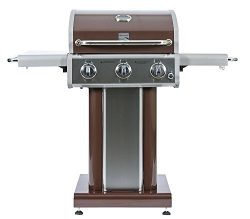 KENMORE 3 Burner Pedestal Grill,Mocha