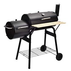 SUNCOO BBQ Charcoal Grill Offset Smoker Barbecue Outdoor Picnic, Camping, Patio Backyard Cooking ...