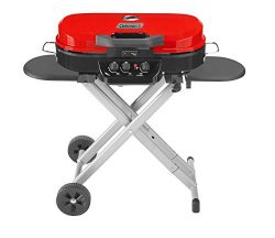 Coleman RoadTrip 285 Portable Stand-Up Propane Grill, Red