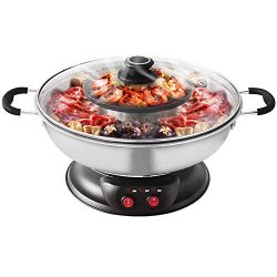 Sonya Electric Shabu Shabu Hotpot with BBQ Grill SYHS-4L, Bonus 2 Strainer Ladles