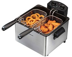 Hamilton Beach 35034 Double Basket Deep Fryer, Professional Grade