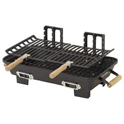 Marsh Allen 30052AMZ Kay Home Product’s Cast Iron Hibachi Charcoal Grill, 10 by 18-Inch (L ...