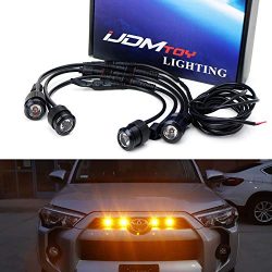 iJDMTOY 4pc Raptor Style 3W High Power LED Grille Lighting Kit For Toyota FJ Cruiser 4Runner Tac ...