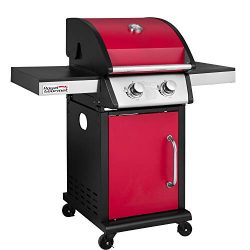 Royal Gourmet GG2102 2-Burner Cabinet Liquid Propane Gas Grill, BBQ Outdoor Cooking, Red
