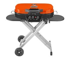 Coleman RoadTrip 285 Portable Stand-Up Propane Grill, Orange