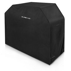 SHINE HAI 64-Inch BBQ Grill Cover, Waterproof 600D Heavy Duty Gas Grill Cover for Weber Brinkman ...