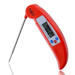 N&V Meat Thermometer with LCD Display，Instant Read Digital Meat Thermometer for Kitchen,Out ...