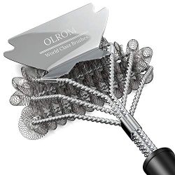 Grill Brush BBQ Bristle Free – Safe Stainless Steel Wire Scraper Cleaner -Best Grill Barbe ...