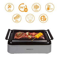 Simple Living Products Advanced Indoor Smokeless BBQ Grill. Infrared Technology with Virtually Z ...