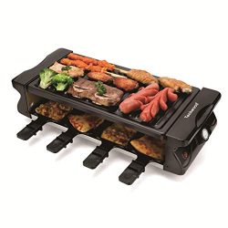 Electric BBQ Grill, Raclette Grill, Techwood Table Grill with Adjustable Temperature Control, No ...