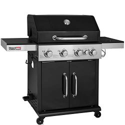 Royal Gourmet GG4201S 4 Propane Gas Grill with Side Burner 57,000BTU, Black