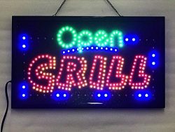 UPSUN Neon Sign OPEN,LED business open sign advertisement board Electric Display Sign, Two Modes ...