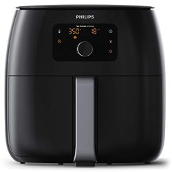 Philips HD9650/96 Digital Twin TurboStar Airfryer XXL, with Fat Removal Technology Black