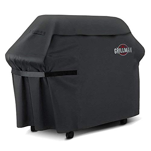 Grillman Premium BBQ Grill Cover, Heavy-Duty Gas Grill Cover for Weber, Brinkmann, Char Broil et ...