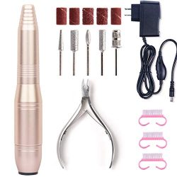 Lumcrissy Electric Portable Nail Drill，Electric File For Nails For Acrylic Nail,Manicure Pedicu ...