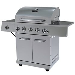 Dyna-Glo DGE Series Propane Grill, 5 Burner, Stainless