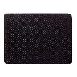 Resilia – Grill and Garage Protective Mat – Decorative Embossed Diamond Plate Patter ...