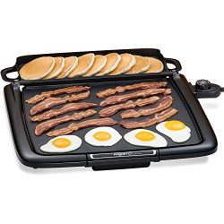 Electric Griddle Pan/Warmer Plus Presto Cool-touch. Grill Combo 14×15-inch Nonstick Cooking ...