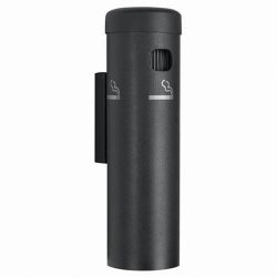 Wall Mounted Cigarette Receptacle Color Black