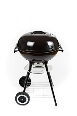 Compact 17″ Charcoal BBQ Grill for Cooking Outdoors, Perfect for Steak, Chicken, Fish. Enj ...