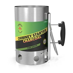 Charcoal Chimney Starter, Charcoal Cooker, Stainless Steel Charcoal Chimney Starter By Firefly G ...