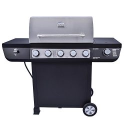 Even Embers 5-Burner Propane Gas Grill with Side Burner