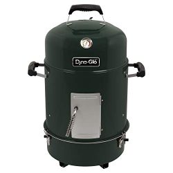 Dyna-Glo DGVS390BC-D Compact Bullet Charcoal Smoker, High Gloss Forest Green