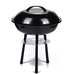 WSTECHCO 14 Inch BBQ Charcoal Grill,Portable Grill Barbecue,BBQ Grilling, BBQ Tool Kits for Picn ...