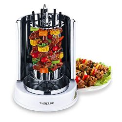 THRITOP Vertical Rotisserie Oven 1100W，Multi-Function Electric Grill Ajar-Door Countertop Oven ...