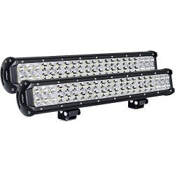 Nilight Light Bar 2PCS 20 Inch 126W LED Lights Spot Flood Combo Led Off Road Driving Lights Led  ...