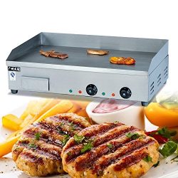 Electric Griddle Grill Machine, 73cm 4400W Commercial Electric Griddle Countertop Kitchen Hotpla ...