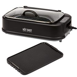 Hot Shot Indoor Electric Smokeless Grill – Indoor / Outdoor Use | Electric, Compact & Portab ...