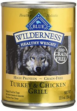 Blue Buffalo Wilderness High Protein Grain Free, Natural Adult Healthy Weight Dog Wet Food, Turk ...