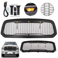 Mophorn Front Grill For 2013-18 Dodge Ram 1500 Mesh Grille Raptor Style Upper Replacement Grille ...