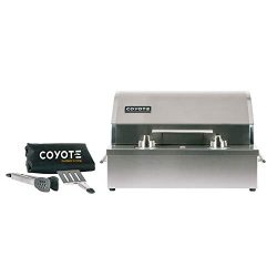 Coyote C1EL120SM 19″ Electric Grill with 156 sq. in. Cooking Area 5000 Hour Heating Elemen ...